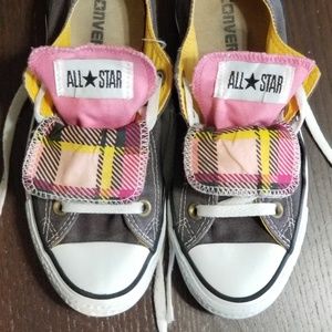 Gray Converse double tongue